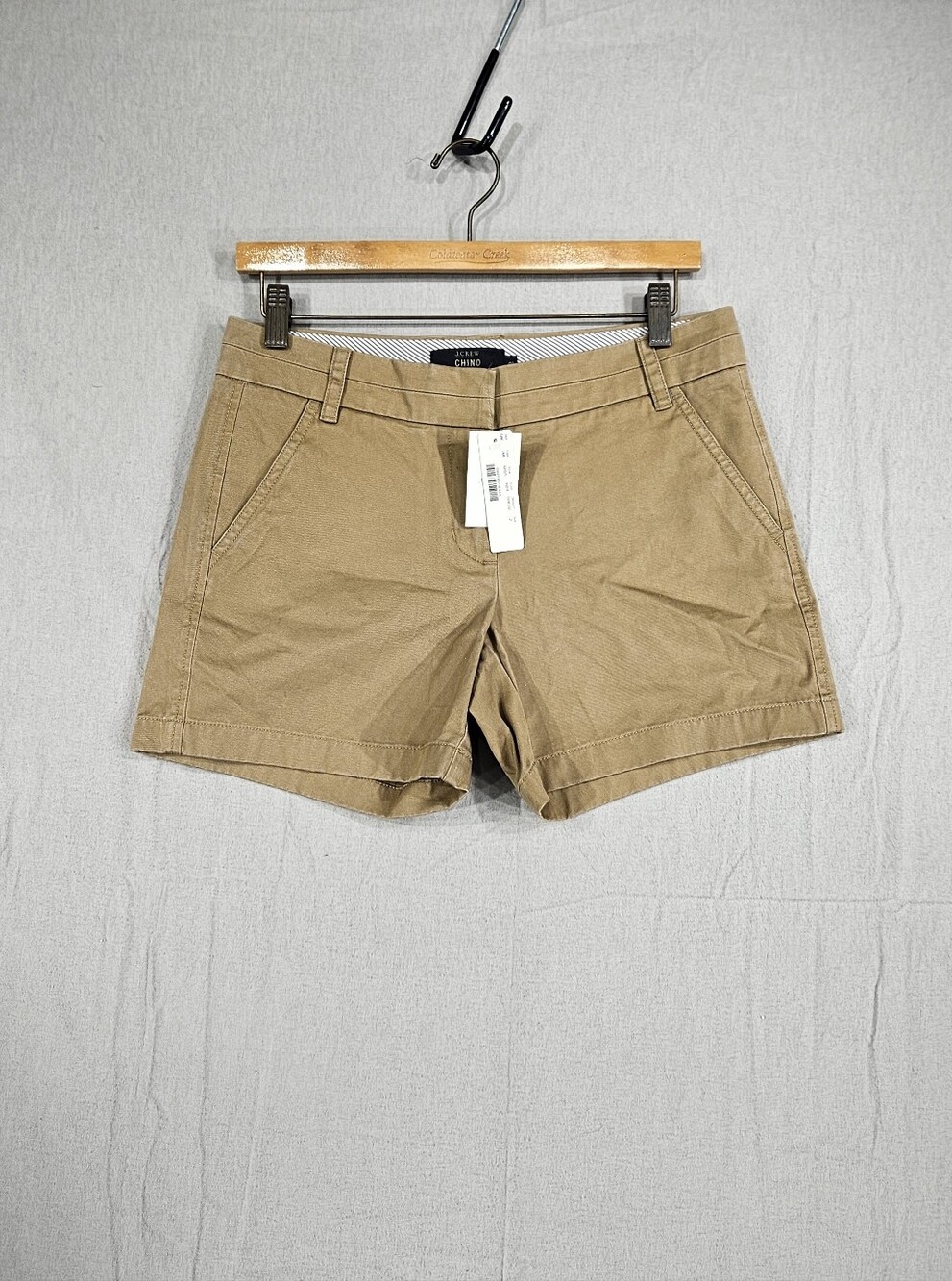 NWT! J Crew Womens Size 2 Chino Shorts - Tan 5" Inseam